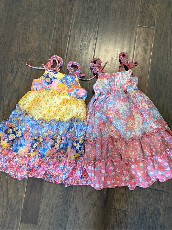 Jona Michelle Other - 2 dresses size 4 Jona Michelle Coral Floral Ruffle Tie-Shoulder Dresses